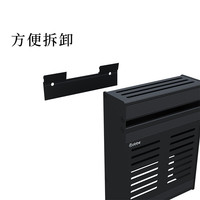 卡贝(cobbe)厨房置物架壁挂套装黑色太空铝收纳刀筷子筒锅盖碗碟架沥水栏 刀架+筷筒