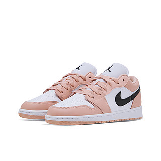 Jordan官方AIR JORDAN 1 LOW GS AJ1大童运动童鞋休闲低帮 553560 800北极橙/煤黑/白色 35.5