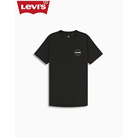 Levi's李维斯冰酷系列 男士黑色圆领印花短袖T恤67983-0014 黑色 S