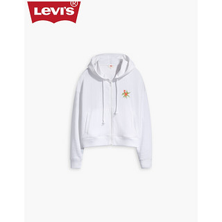 Levi's李维斯 女士白色拉链连帽卫衣85291-0004 levis 白色 L