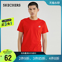 SKECHERS 斯凯奇 L120M052  男士短袖T恤