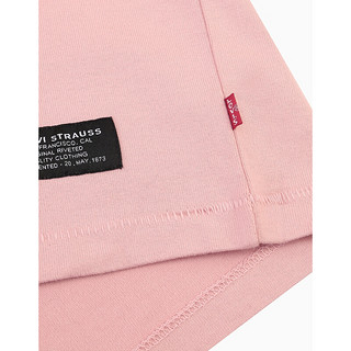 Levi's李维斯男士粉色圆领纯棉休闲短袖T恤87373-0002 浅粉色 XS