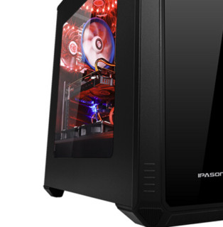 IPASON 攀升 PS400 台式机 黑色(酷睿i3-9100F、GTX 1650 4G、8GB、240GB SSD、风冷)