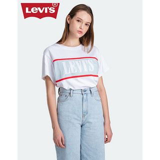 Levi's李维斯 春季女士宽松休闲纯棉短袖T恤85498-0000Levis 白色 S