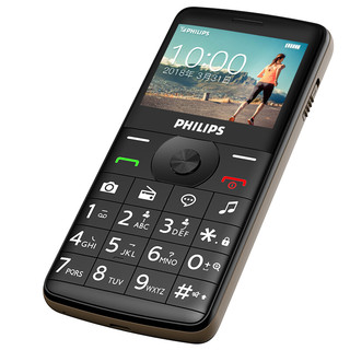PHILIPS 飞利浦 E209J 移动联通版 2G手机 咖啡黑
