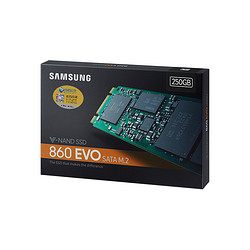 SAMSUNG 三星 250GB SSD固态硬盘 M.2接口(SATA总线) 860 EVO（MZ-N6E250BW）