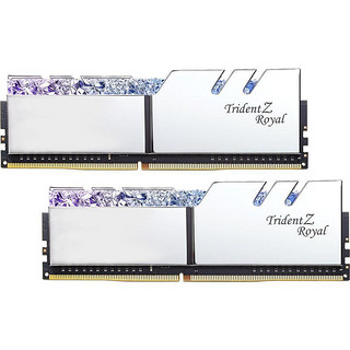 G.SKILL 芝奇 Trident Z Royal皇家戟系列 DDR4 3600MHz RGB 台式机内存 灯条 花耀银 64GB  32GBx2 F4-3600C18D-64GTRS