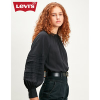 LEVI 's 李维斯 春季商场同款 女士休闲灯笼袖衬衫85385-0000Levis 黑色 S