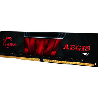 G.SKILL 芝奇 Aegis DDR4系列 DDR4 2666MHz 台式机内存 普条 黑红色 16GB F4-2666C19S-16GIS