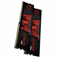 G.SKILL 芝奇 Aegis DDR4 2400MHz RGB 台式机内存 普条 黑红色 16GB F4-2400C15S-16GIS