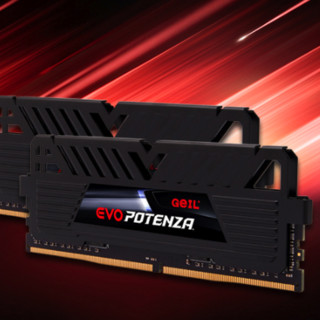 GEIL 金邦 狂速EVO Potenza系列 DDR4 2400MHz 台式机内存 黑色 8GB