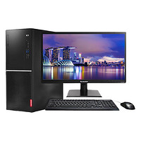 Lenovo 联想 扬天 M6201K 七代酷睿版 23.8英寸 商用台式机 黑色 (酷睿i3-7100、核芯显卡、4GB、1TB HDD、风冷)