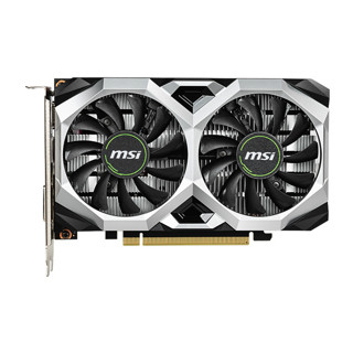 MSI 微星 GeForce GTX 1650 D6 VENTUS XS OC 万图师 显卡 4GB 银黑色