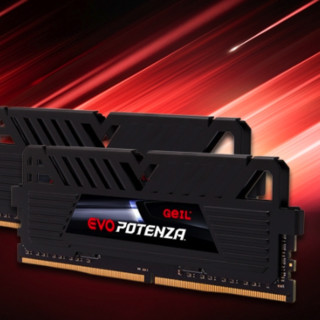 GEIL 金邦 狂速EVO Potenza系列 DDR4 3000MHz 台式机内存 黑色 8GB GPB48GB3000C16SC