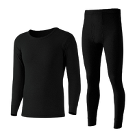 InteRight 男士秋衣秋裤套装 JD98753 黑色 L