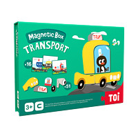 TOI磁力拼图儿童益智磁性书玩具早教男女孩3-4-5-6岁 交通工具（51片）