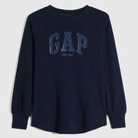 Gap/盖璞 碳素软磨系列 000656943 女款徽标LOGO磨毛抓绒套头卫衣