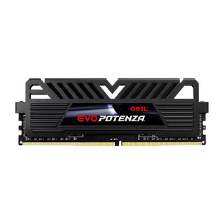 GEIL 金邦 狂速EVO Potenza系列 DDR4 2666MHz 台式机内存 黑色 16GB GPB416GB2666C19SC