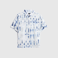 Gap/盖璞 000879551 女款亚麻宽松透气短袖衬衫
