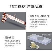 鸿雁86型开关插座面板多孔家用暗装一开五孔插座带开关面板灰色X5系列 二开单控开关