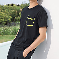 SKECHERS 斯凯奇 L121M177 男士T恤