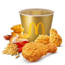 mcdonalds麦当劳四拼小食桶加赠可乐两杯两次券