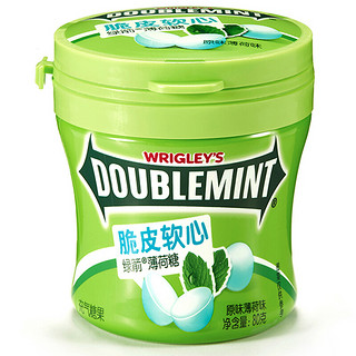 DOUBLEMINT 绿箭 脆皮软心 薄荷糖 原味 80g