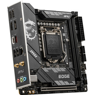 微星(MSI)MPG B560I GAMING EDGE WiFi 刀锋电脑主板 支持WiFi6E 10400F/11400F/11700(INTEL B560/LGA 1200)