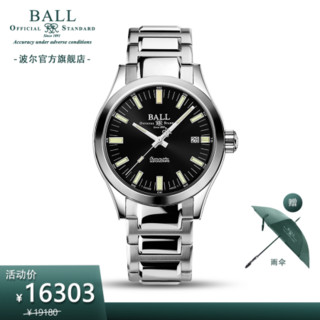 BALL 波尔 表(BALL) 瑞士机械表工程师系列炫光 首枚自产机芯-80小时动能储存 NM2128C-S1C-BK 43mm