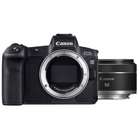Canon 佳能 EOS R 全画幅 微单相机 黑色 RF 50mm F1.8 STM 定焦镜头 单头套机