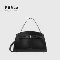 PLUS会员：FURLA 芙拉 MARGHERITA系列 女士黑色斜挎手提包