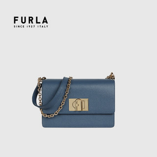 芙拉 FURLA 奢侈品 经典款 1927系列迷你号女士灰蓝色单肩斜挎包