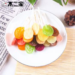 fujiya不二家棒棒糖8支袋柠檬西柚