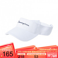 Champion帽子官网2021夏季新款男女白色遮阳帽旅游透气防晒帽 白色 可调节