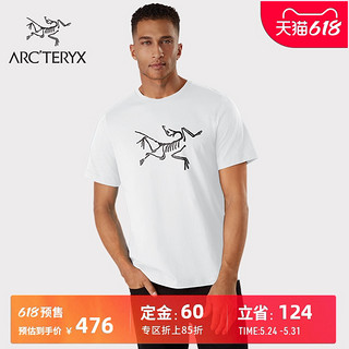 ARC'TERYX 始祖鸟 男子 休闲  ARCHAEOPTERYX T-SHIRT  短袖T恤 White/白色 L