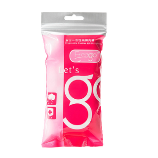 Freego 畅行 女士一次性内裤套装 FG10031 8条装(白色*4+粉色*4) L