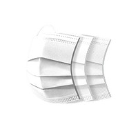 海氏海诺 一次性医用外科口罩100只装白色 三层含熔喷布平面防护成人口罩医用 10只*10包