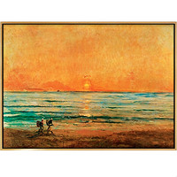 弘舍 杜比尼油画｜原作版画《渔夫与海》1876年 成品尺寸 55*40cm 油画布