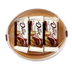 Dove 德芙 丝滑牛奶巧克力排块224g*1盒儿童糖果小零食喜糖纯可可脂烘焙 1件装