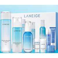 LANEIGE 兰芝 水库凝肌水乳精华套装 清爽型(水200ml+乳120ml+精华70ml+水15ml+乳15ml+面霜10ml+精华5ml+睡眠面膜15ml）