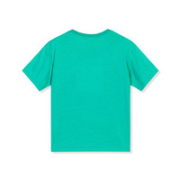 B.duck小黄鸭童装儿童T恤短袖2021夏季新款男女童洋气上衣针织短t 碧绿 105cm