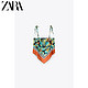ZARA 夏季新款 印花垂性上衣 00085117020