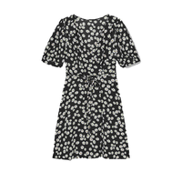 GU 极优 332398 女士V领连衣裙