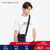 TOMMY HILFIGER 汤米·希尔费格 男装2021早春新品简约休闲纯色斜挎包 AM0AM06857