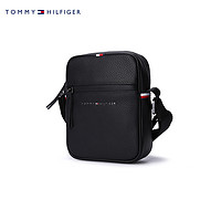 TOMMY HILFIGER 汤米·希尔费格 休闲人造革金属LOGO拉链斜挎包07233