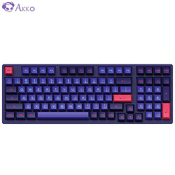 Akko 艾酷 3098N 霓虹 三模机械键盘 RGB TTC静音月白轴 98键