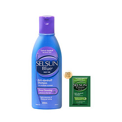 Selsun Blue 特效去屑止痒洗发水 蓝盖（200ml洗发+洗发水试用装10ml）
