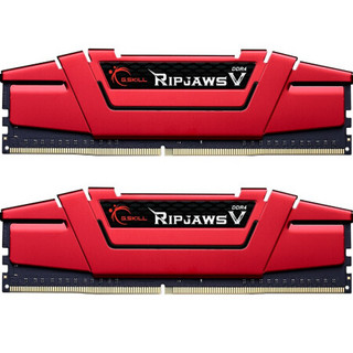 G.SKILL 芝奇 Ripjaws V系列 DDR4 2400MHz 台式机内存 法拉利红 16GB 8GBx2 F4-2400C15D-16GVR