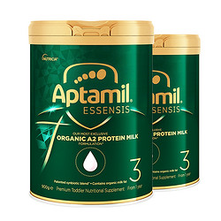 Aptamil 爱他美 ESSENSIS奇迹绿罐有机a2幼儿益生菌奶粉3段2罐