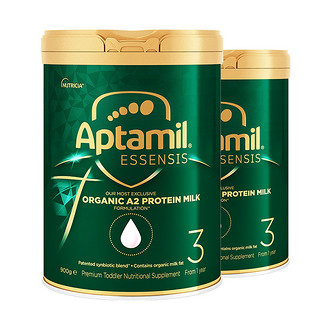 Aptamil 爱他美 ESSENSIS 奇迹绿罐系列 有机A2幼儿奶粉 澳版 3段 900g*2罐